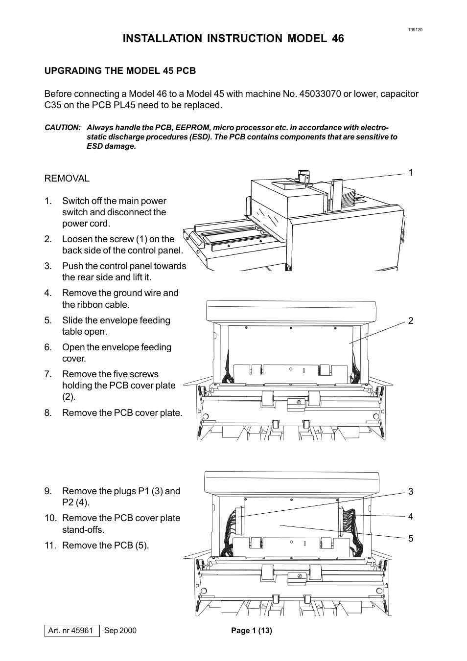 MBM Corporation 46 Installation User Manual | 13 pages