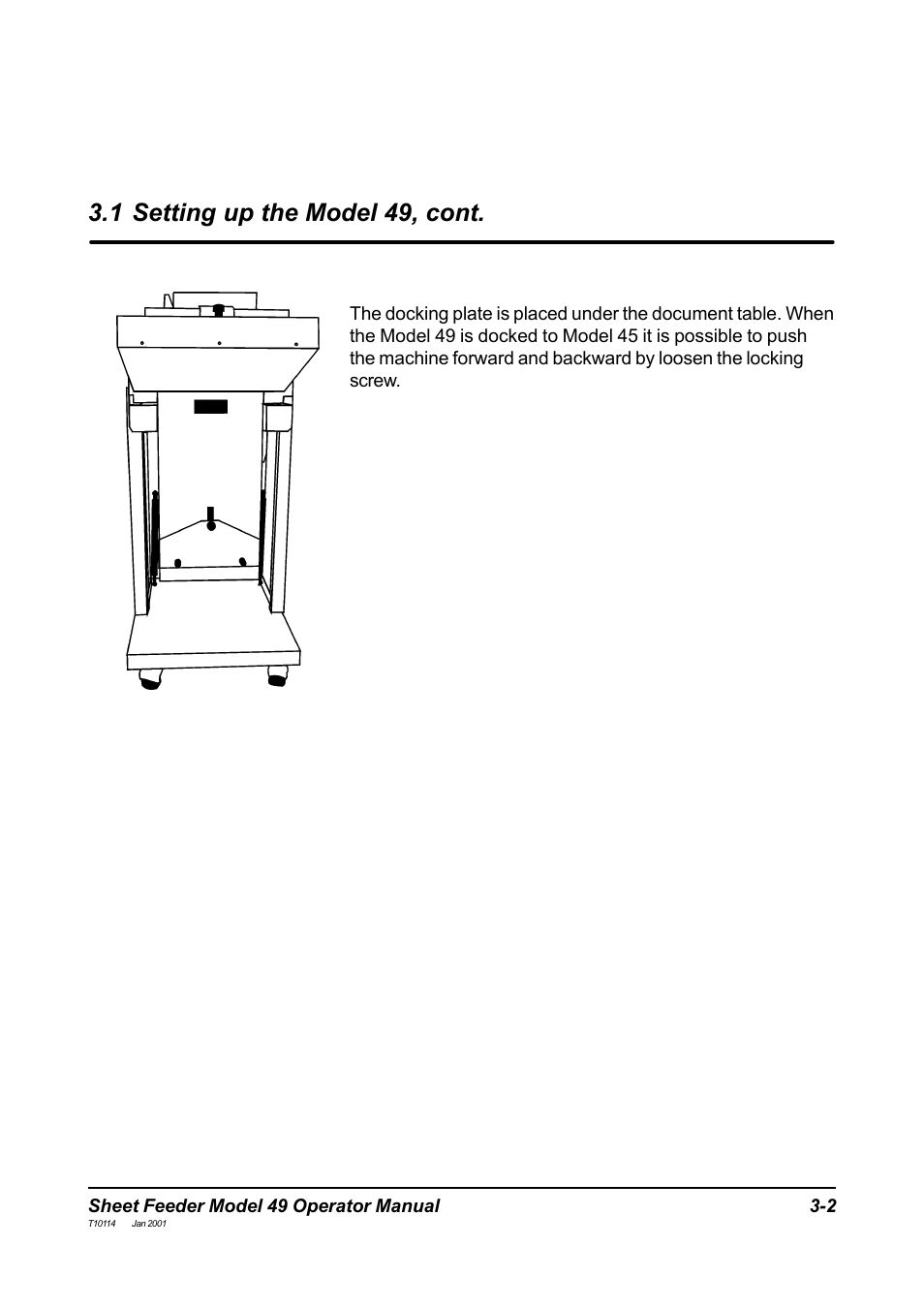 1 setting up the model 49, cont | MBM Corporation 49 User Manual | Page 12 / 26
