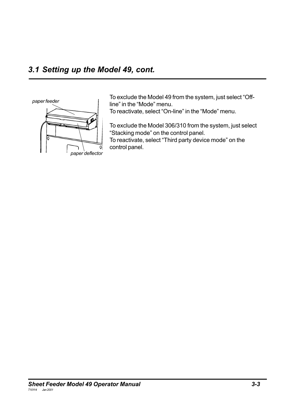 1 setting up the model 49, cont | MBM Corporation 49 User Manual | Page 13 / 26