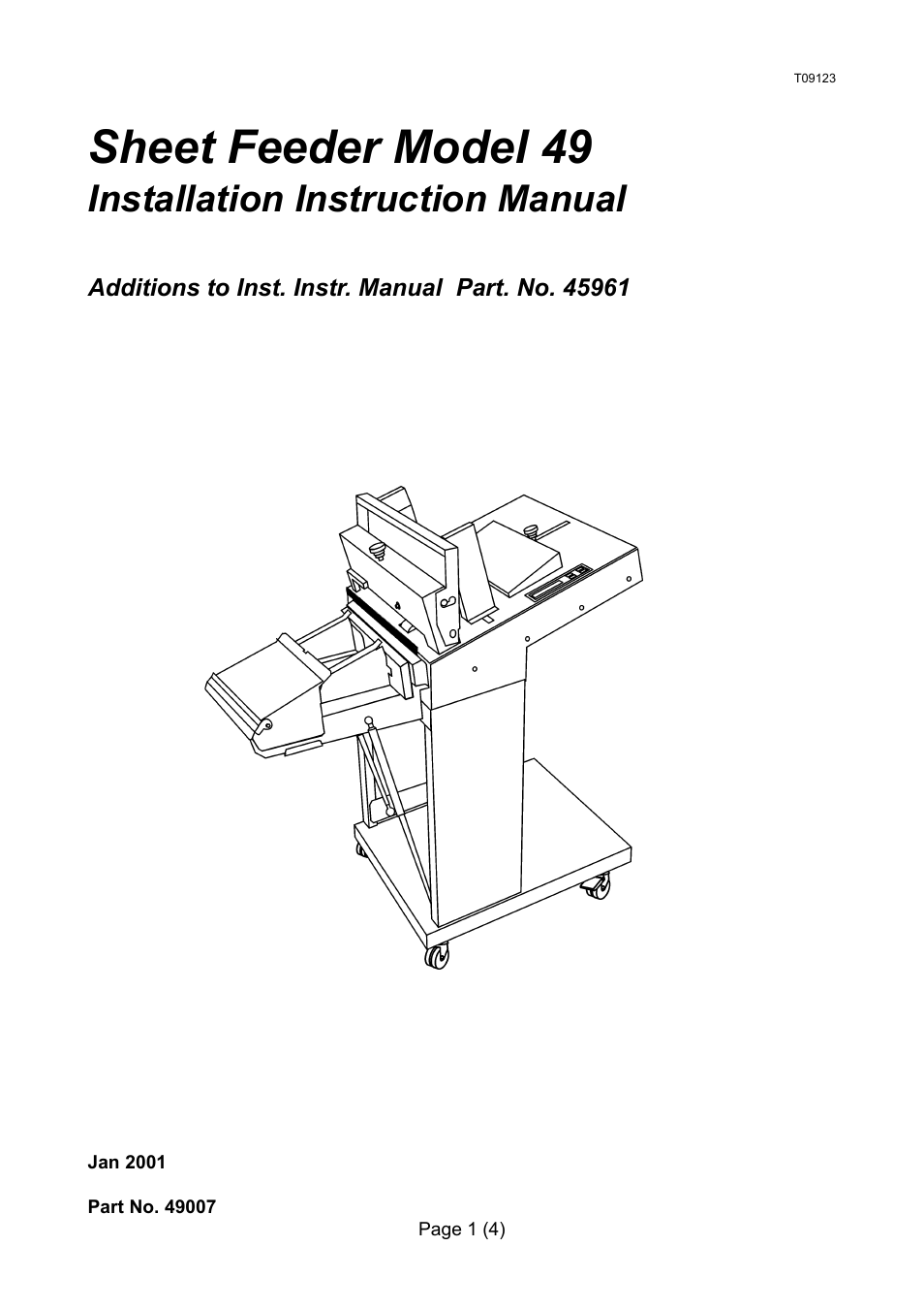 MBM Corporation 49 Installation User Manual | 4 pages