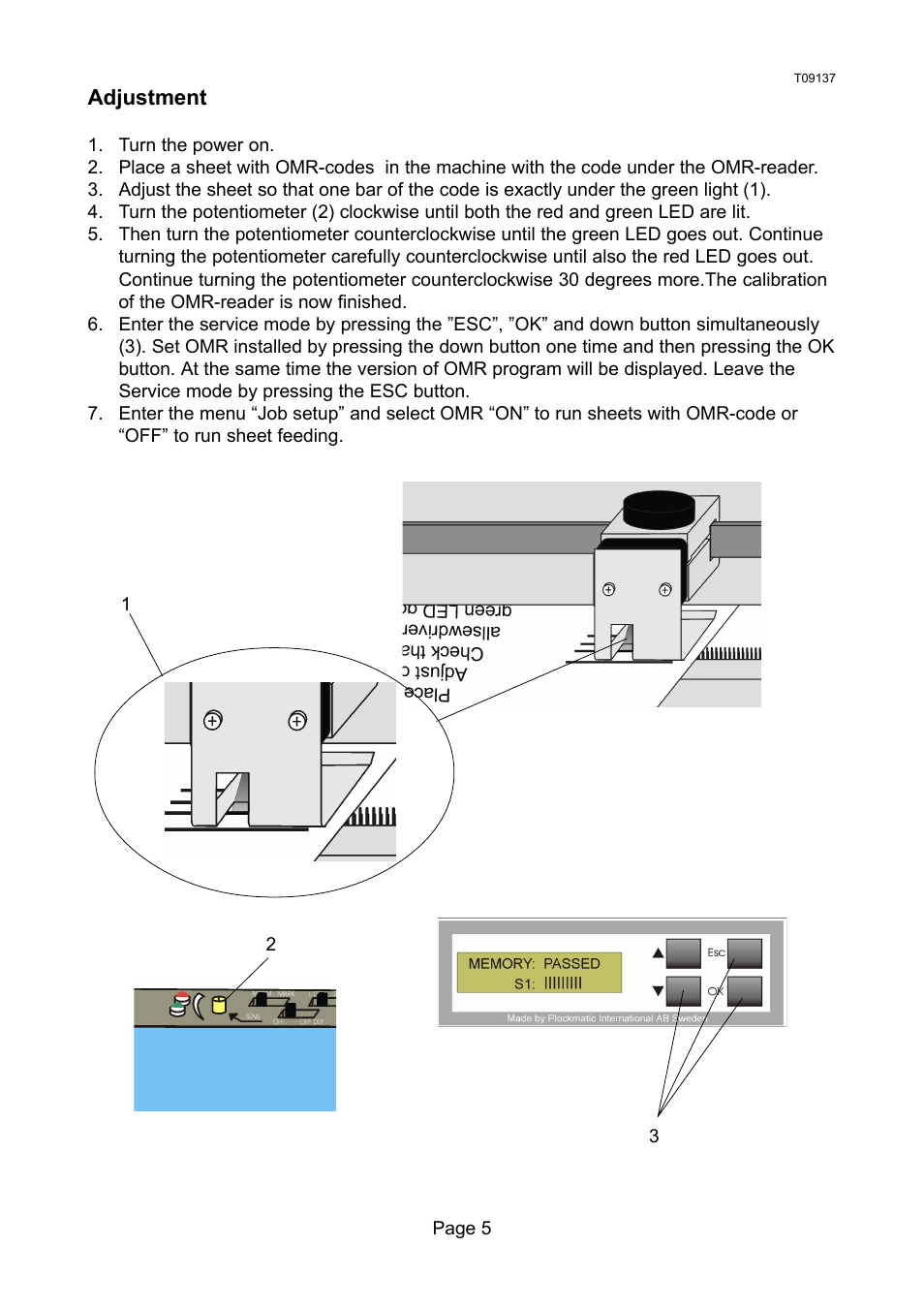 MBM Corporation OMR User Manual | Page 5 / 5
