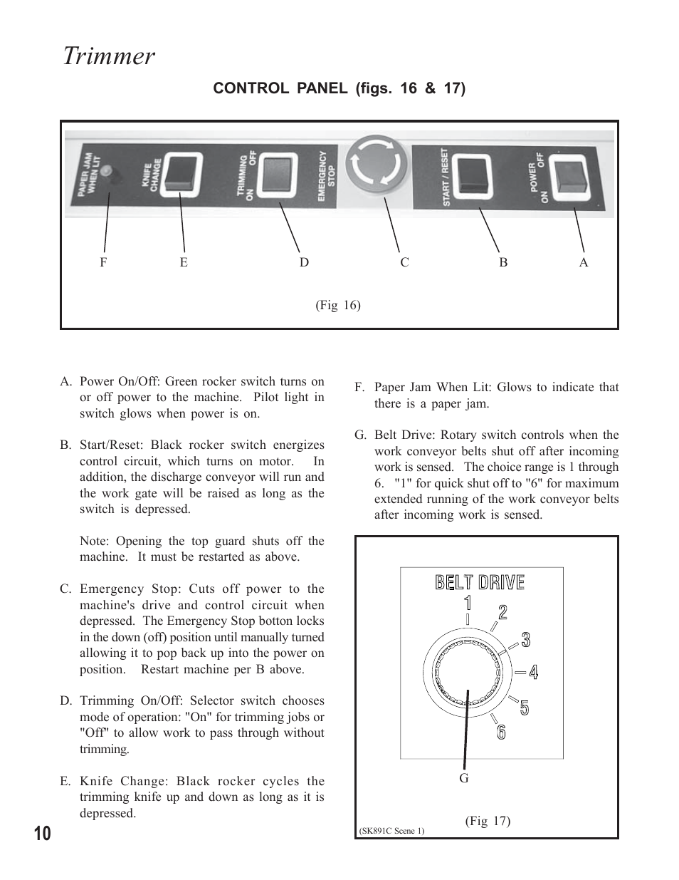 Trimmer | MBM Corporation STITCHFOLD Trimmer User Manual | Page 10 / 26