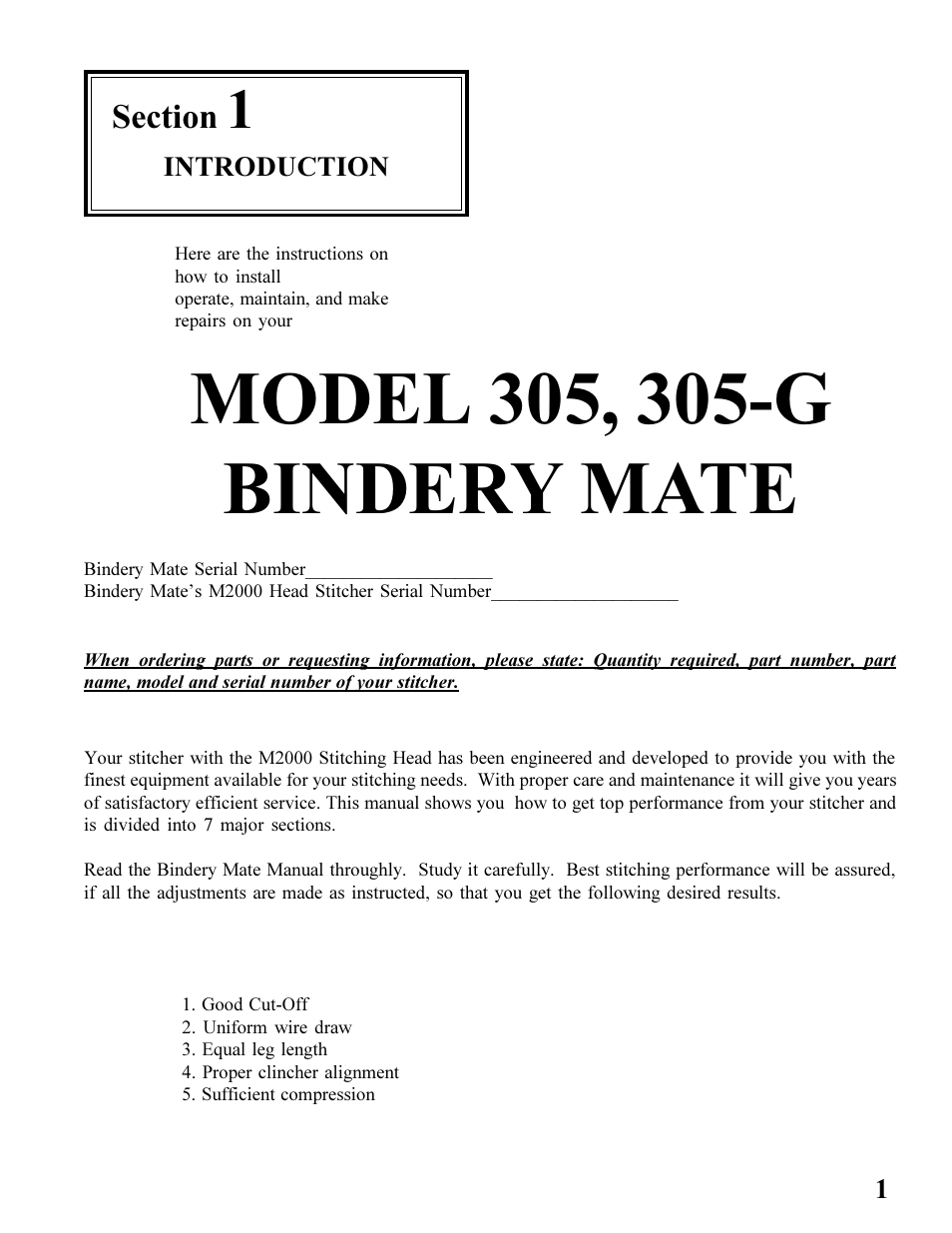 MBM Corporation BINDERYMATE 2 User Manual | Page 3 / 46