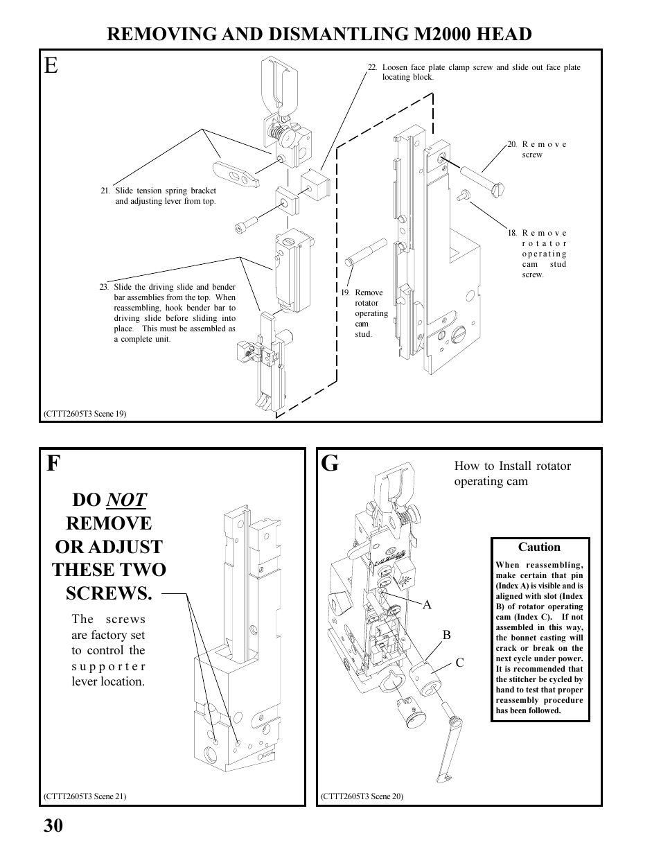 Do not remove or adjust these two screws | MBM Corporation BINDERYMATE 2 User Manual | Page 32 / 46