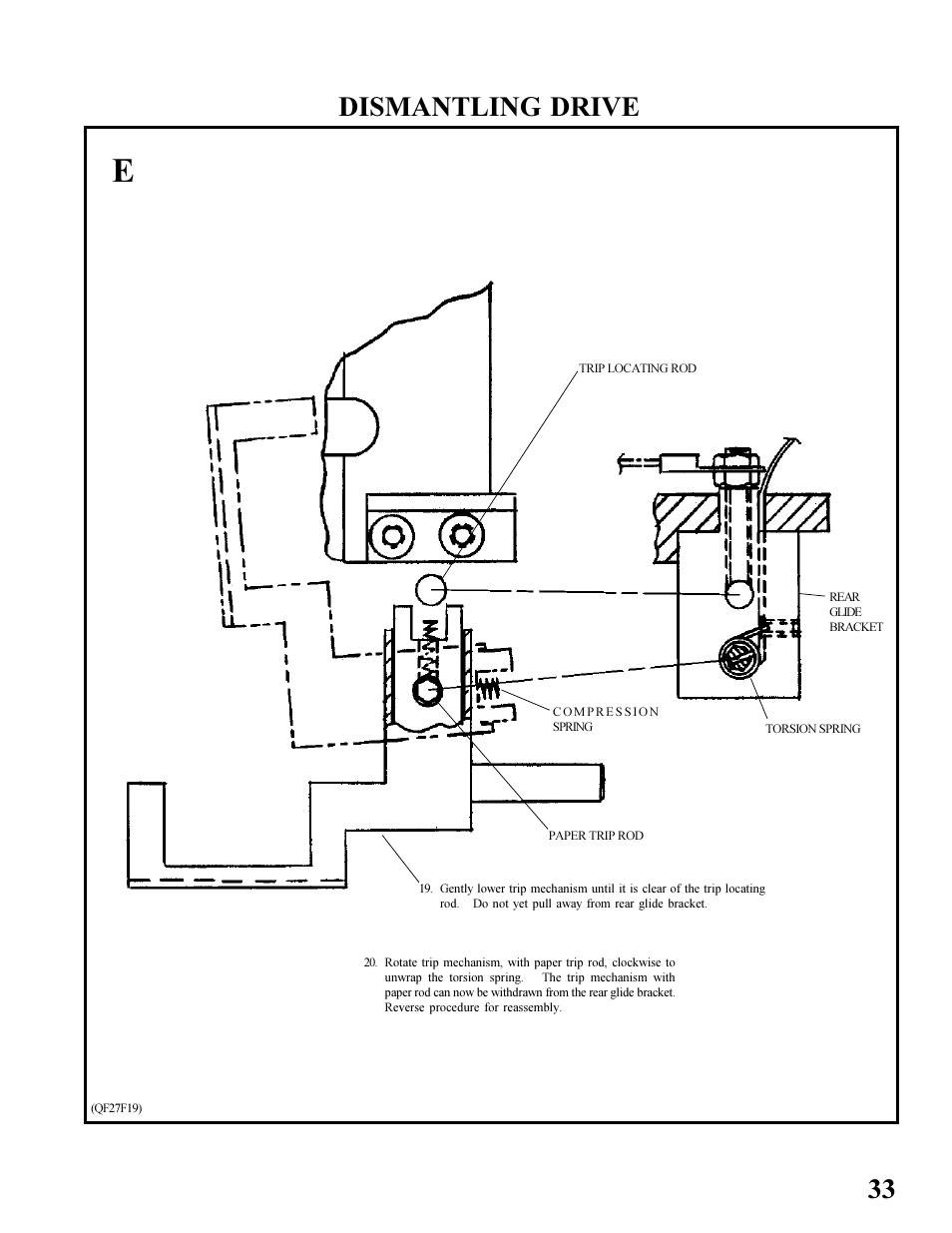 33 dismantling drive | MBM Corporation BINDERYMATE 2 User Manual | Page 35 / 46