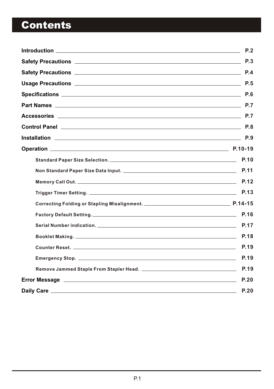 MBM Corporation AUTOBOOK User Manual | Page 2 / 21