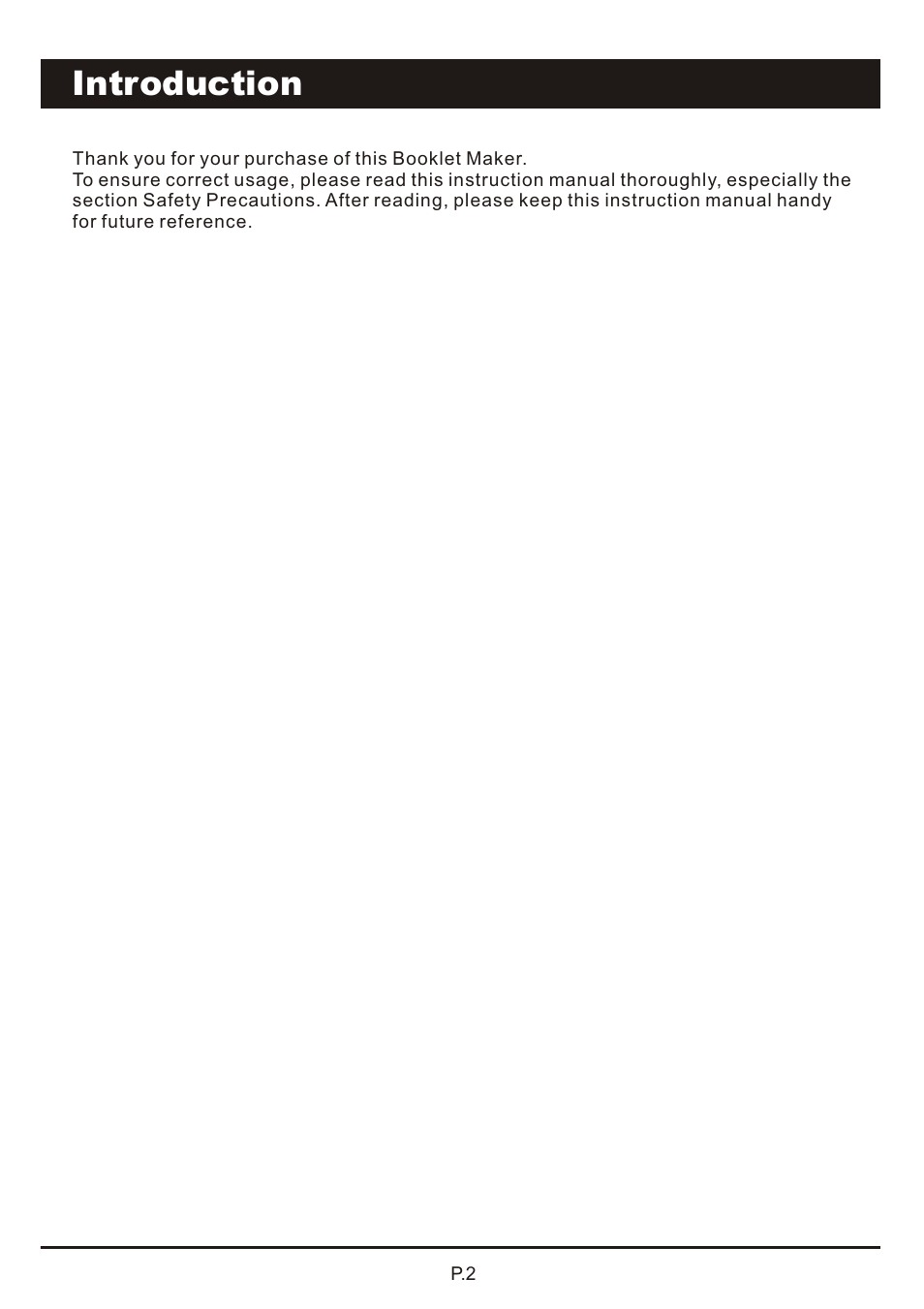頁面 3, Introduction | MBM Corporation AUTOBOOK User Manual | Page 3 / 21
