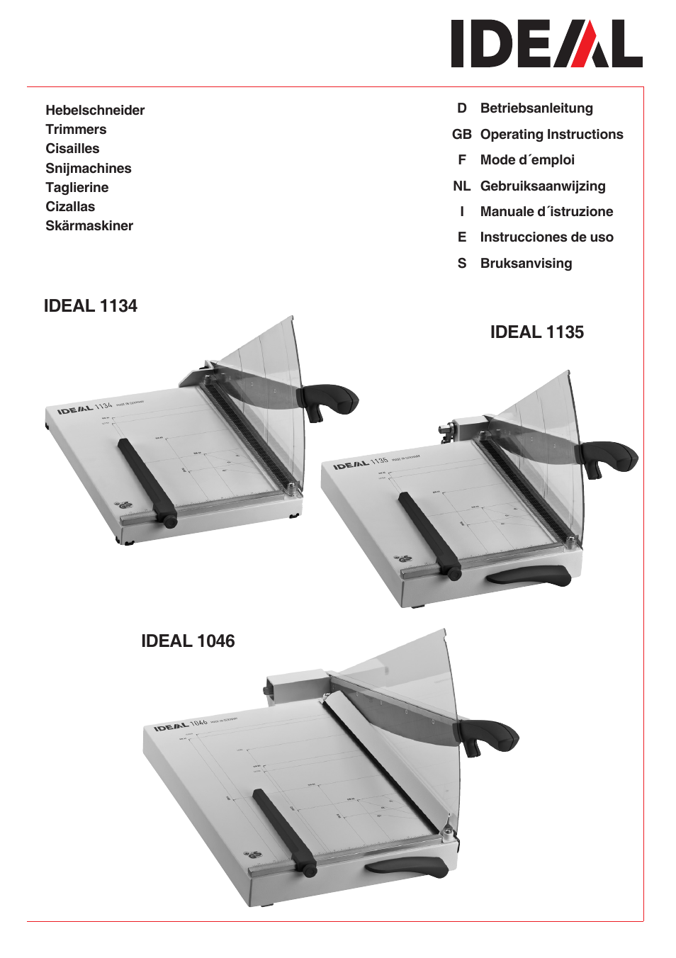 MBM Corporation TRIUMPH 1135 User Manual | 24 pages