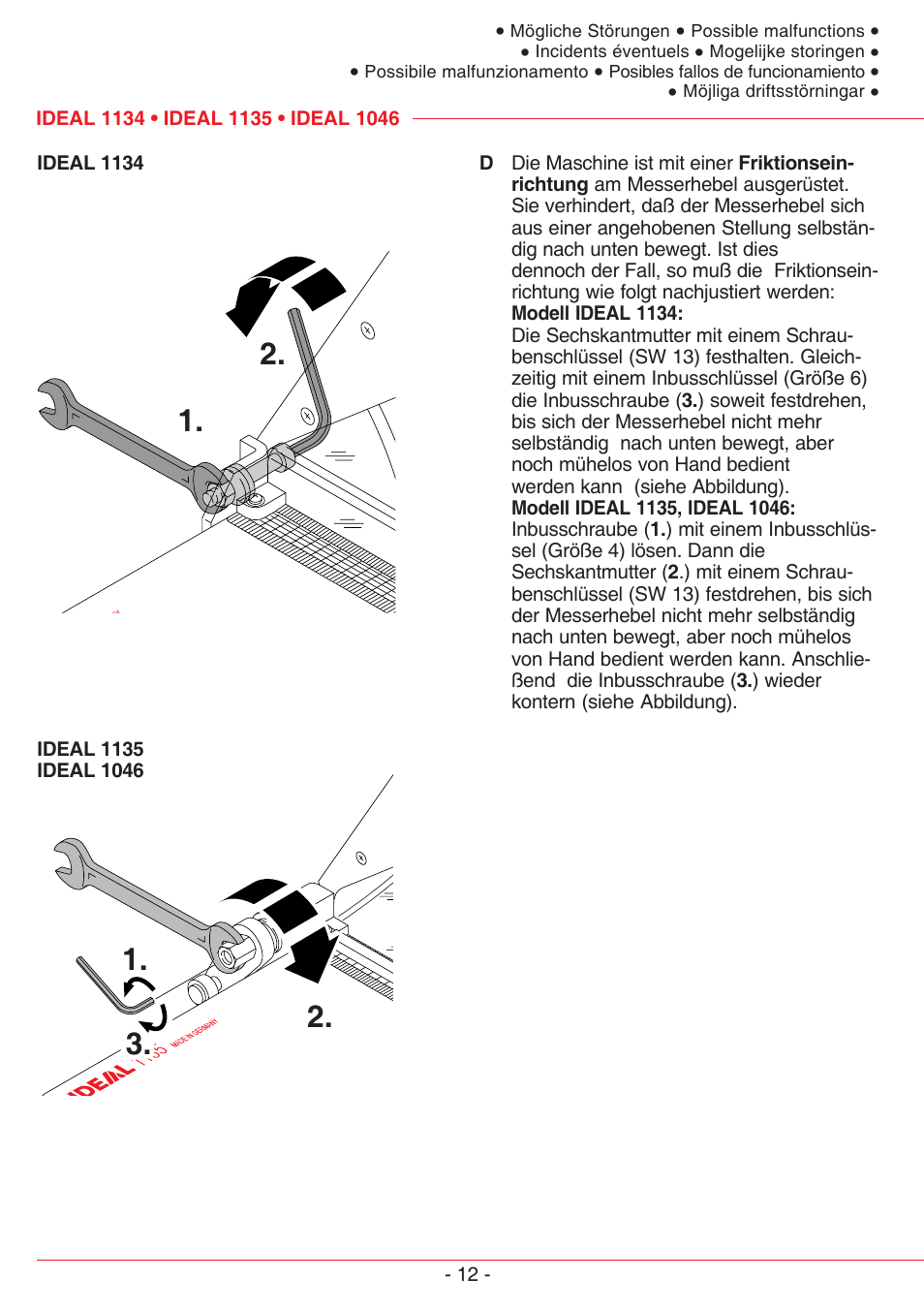 MBM Corporation TRIUMPH 1135 User Manual | Page 12 / 24