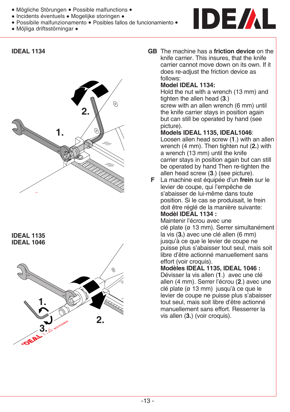 MBM Corporation TRIUMPH 1135 User Manual | Page 13 / 24