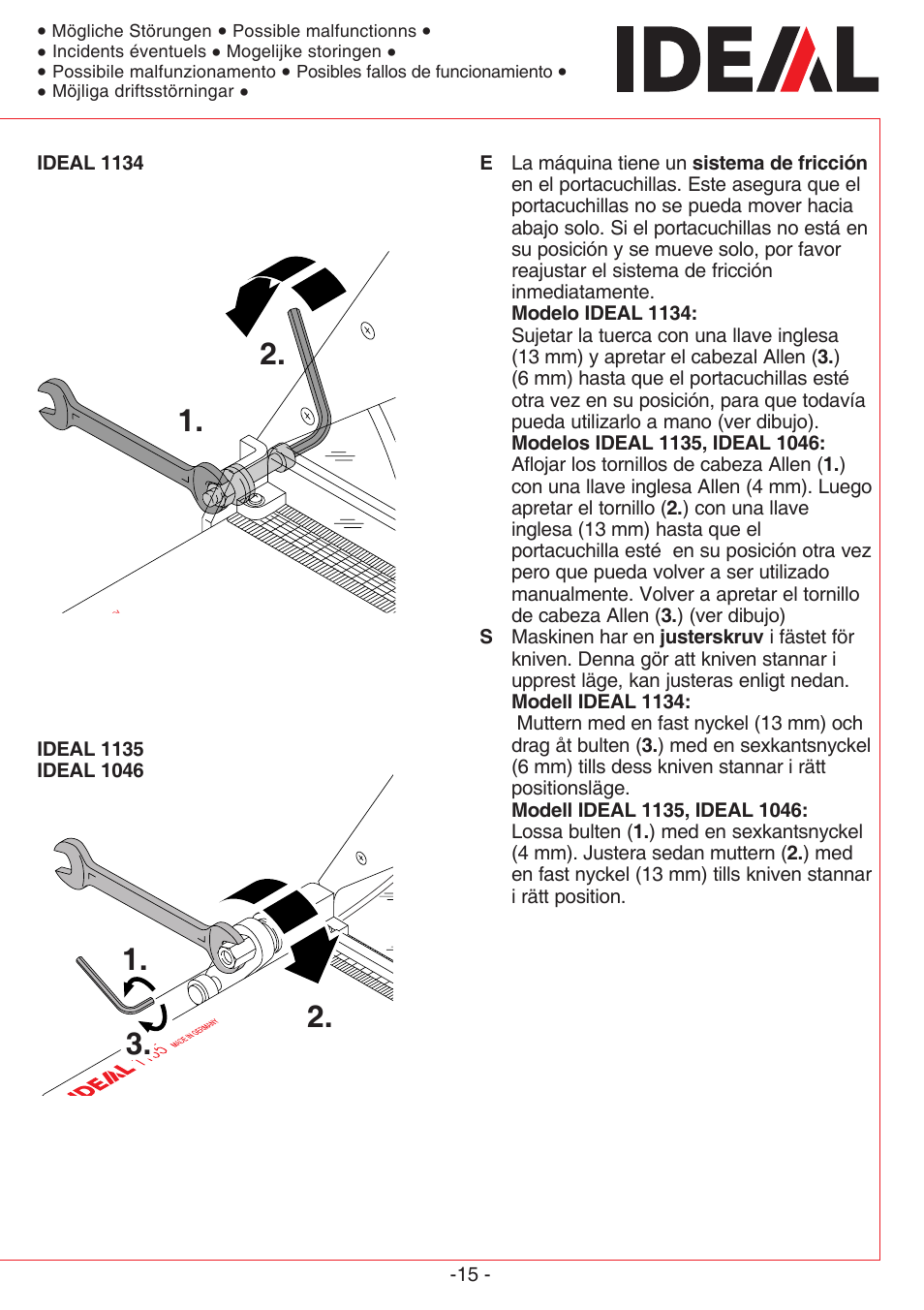 MBM Corporation TRIUMPH 1135 User Manual | Page 15 / 24