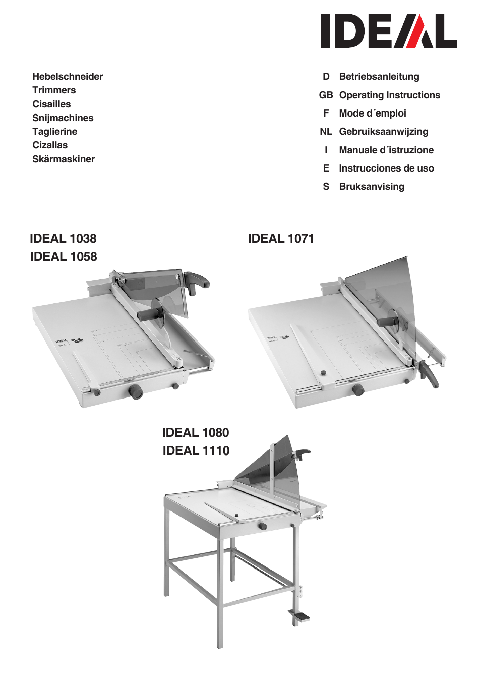 MBM Corporation TRIUMPH 1110 User Manual | 36 pages