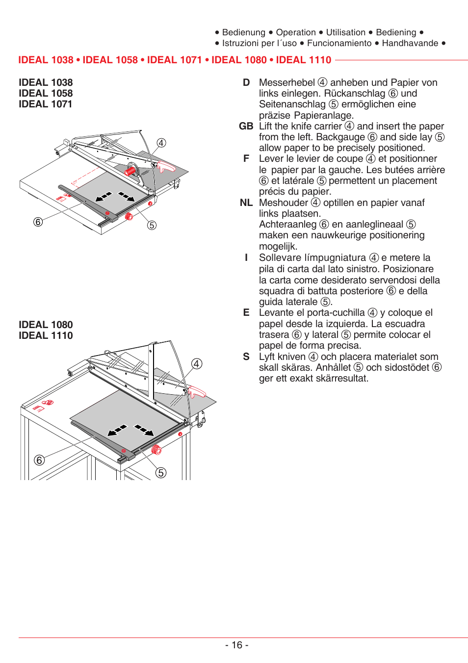 MBM Corporation TRIUMPH 1110 User Manual | Page 16 / 36