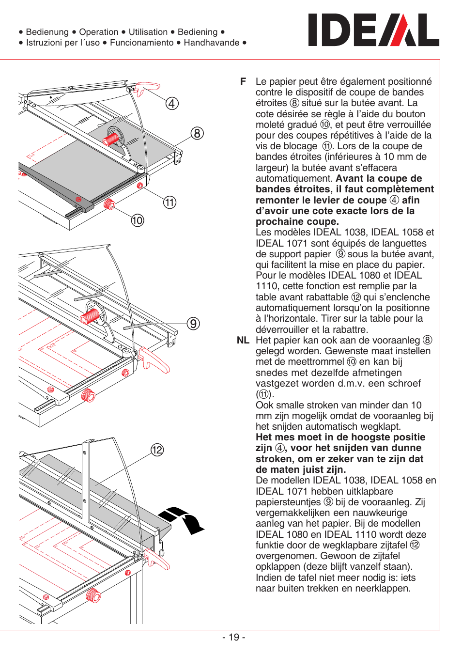 MBM Corporation TRIUMPH 1110 User Manual | Page 19 / 36
