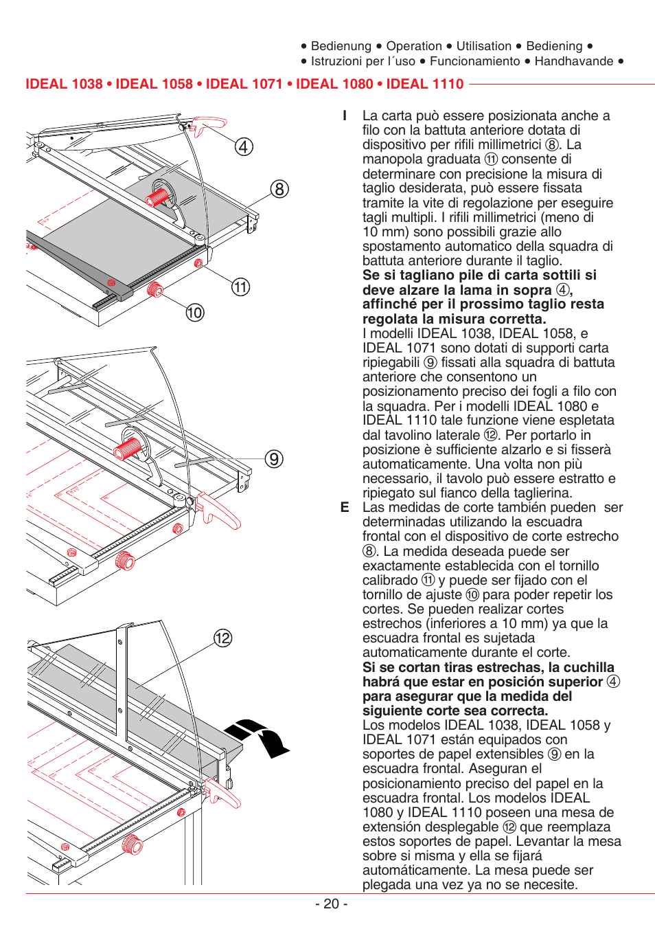 MBM Corporation TRIUMPH 1110 User Manual | Page 20 / 36