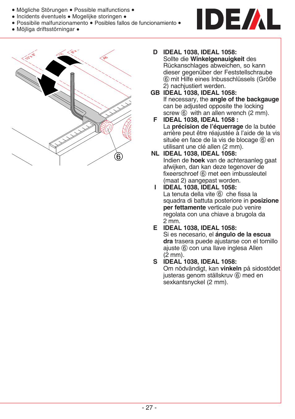 MBM Corporation TRIUMPH 1110 User Manual | Page 27 / 36