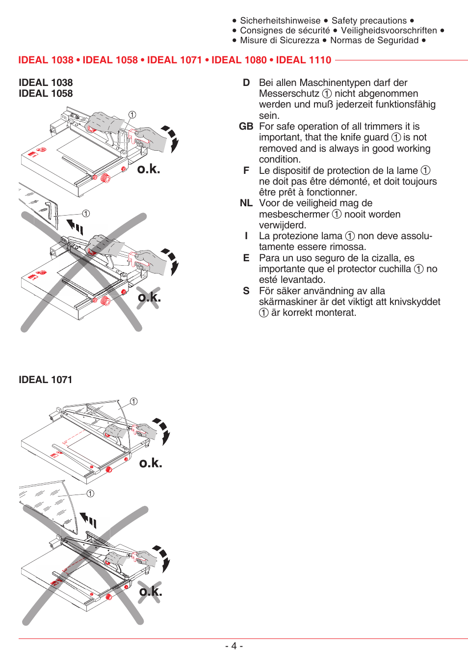 MBM Corporation TRIUMPH 1110 User Manual | Page 4 / 36