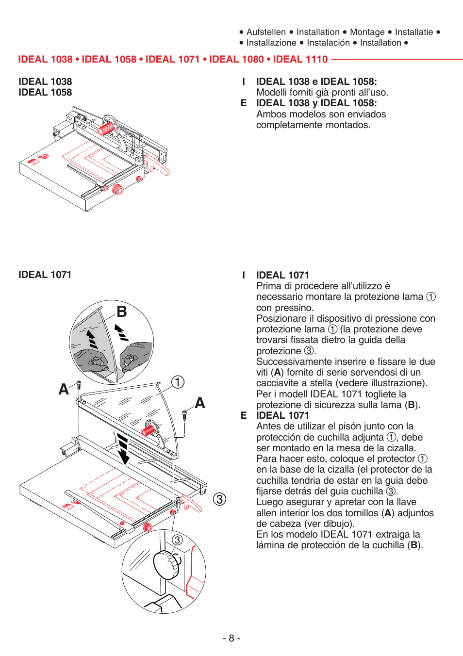 Ba a | MBM Corporation TRIUMPH 1110 User Manual | Page 8 / 36