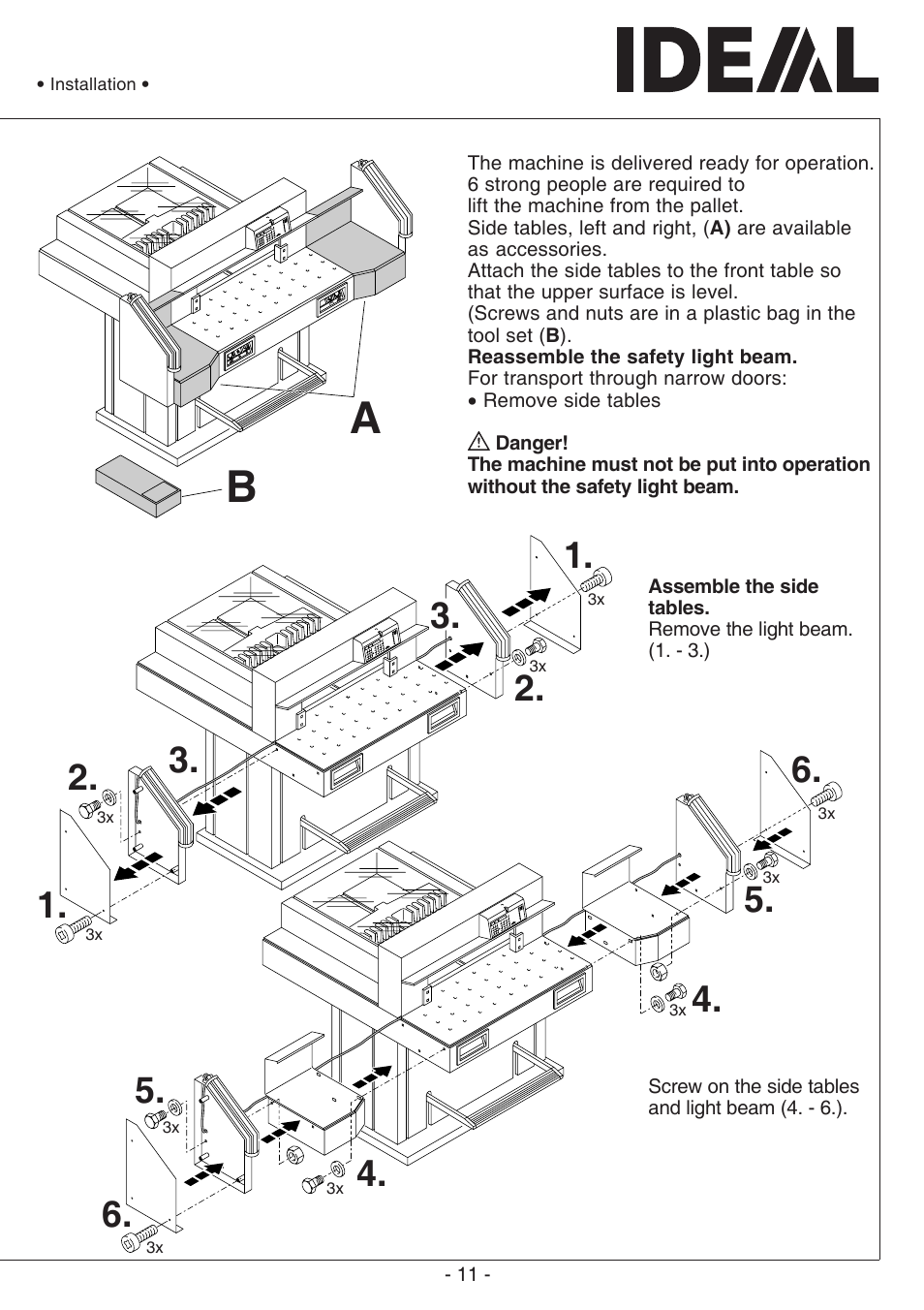 MBM Corporation TRIUMPH 721-06 LT User Manual | Page 11 / 48