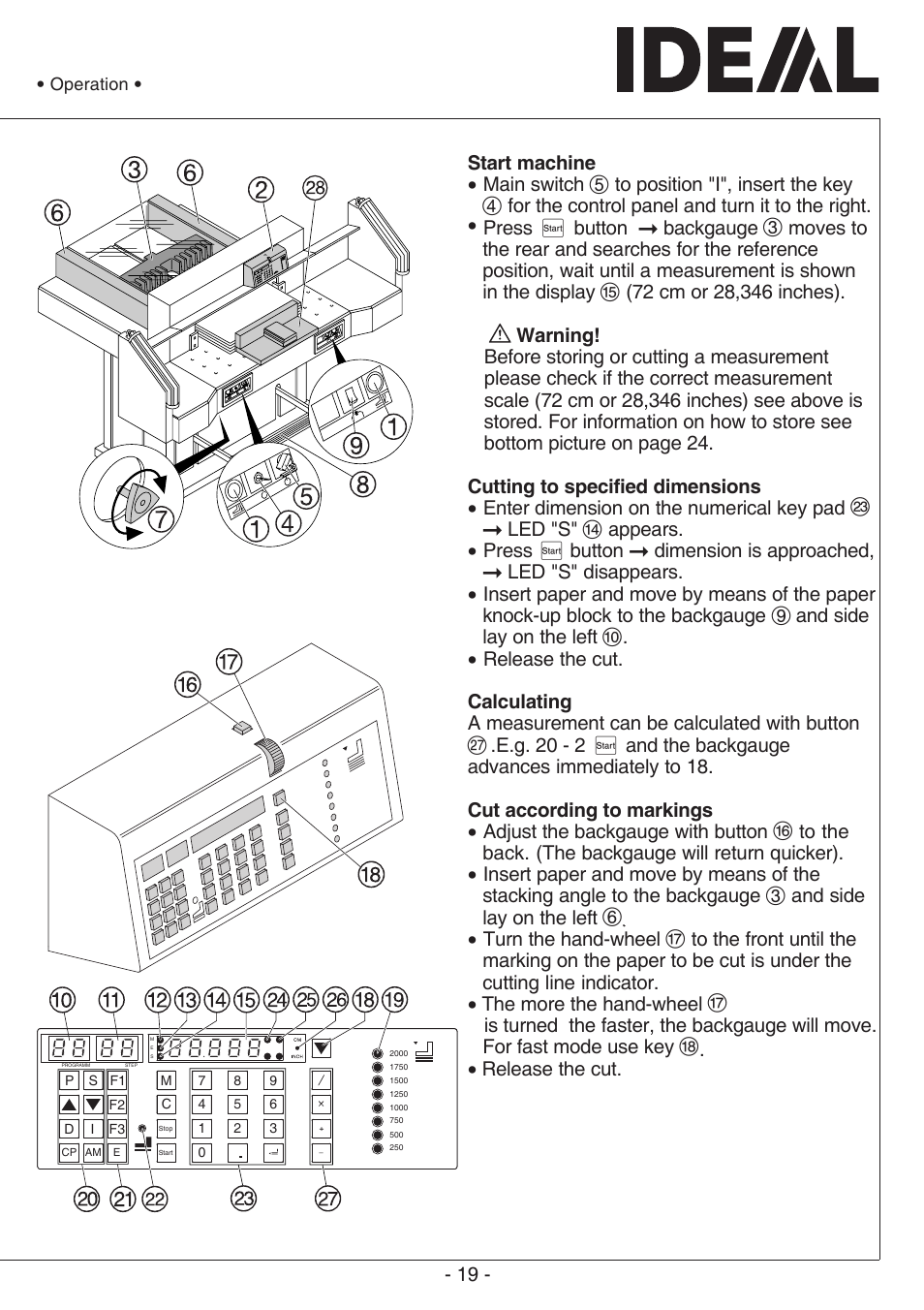 MBM Corporation TRIUMPH 721-06 LT User Manual | Page 19 / 48