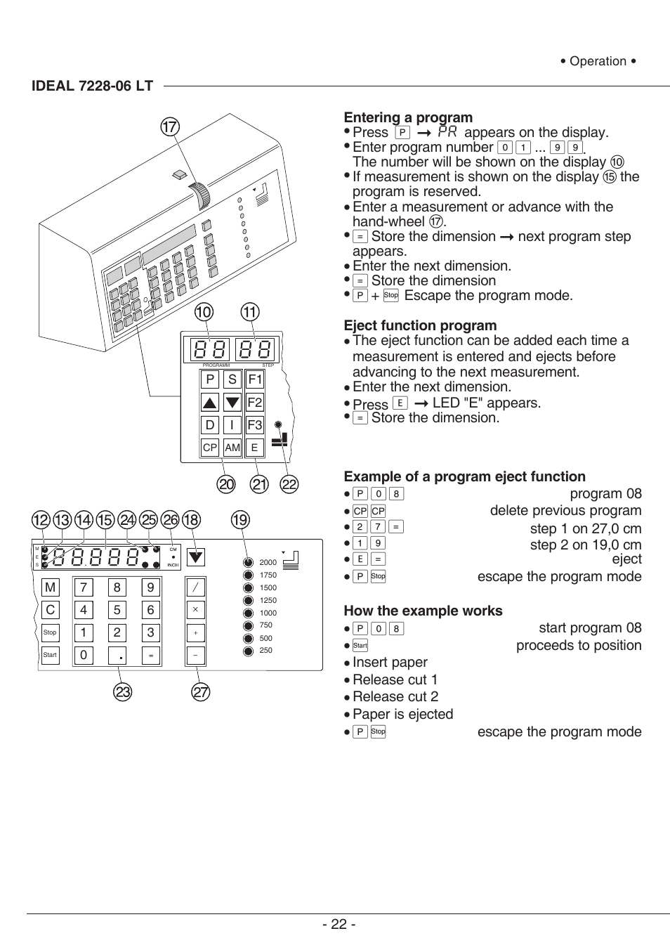 2 7 g | MBM Corporation TRIUMPH 721-06 LT User Manual | Page 22 / 48
