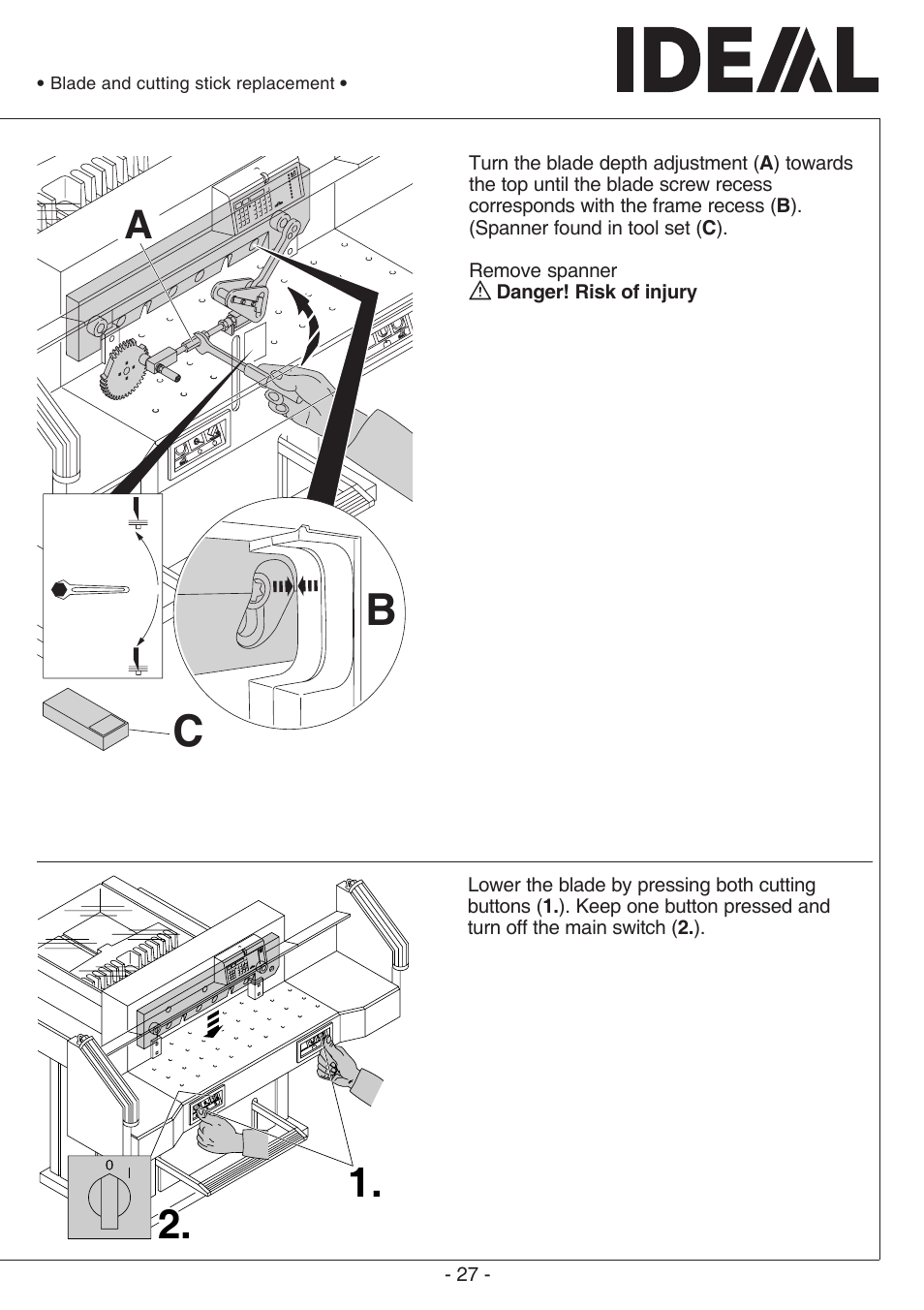 MBM Corporation TRIUMPH 721-06 LT User Manual | Page 27 / 48