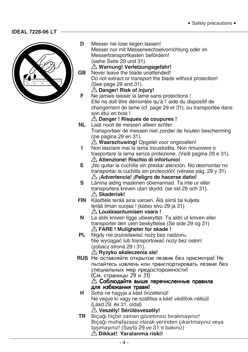 MBM Corporation TRIUMPH 721-06 LT User Manual | Page 4 / 48