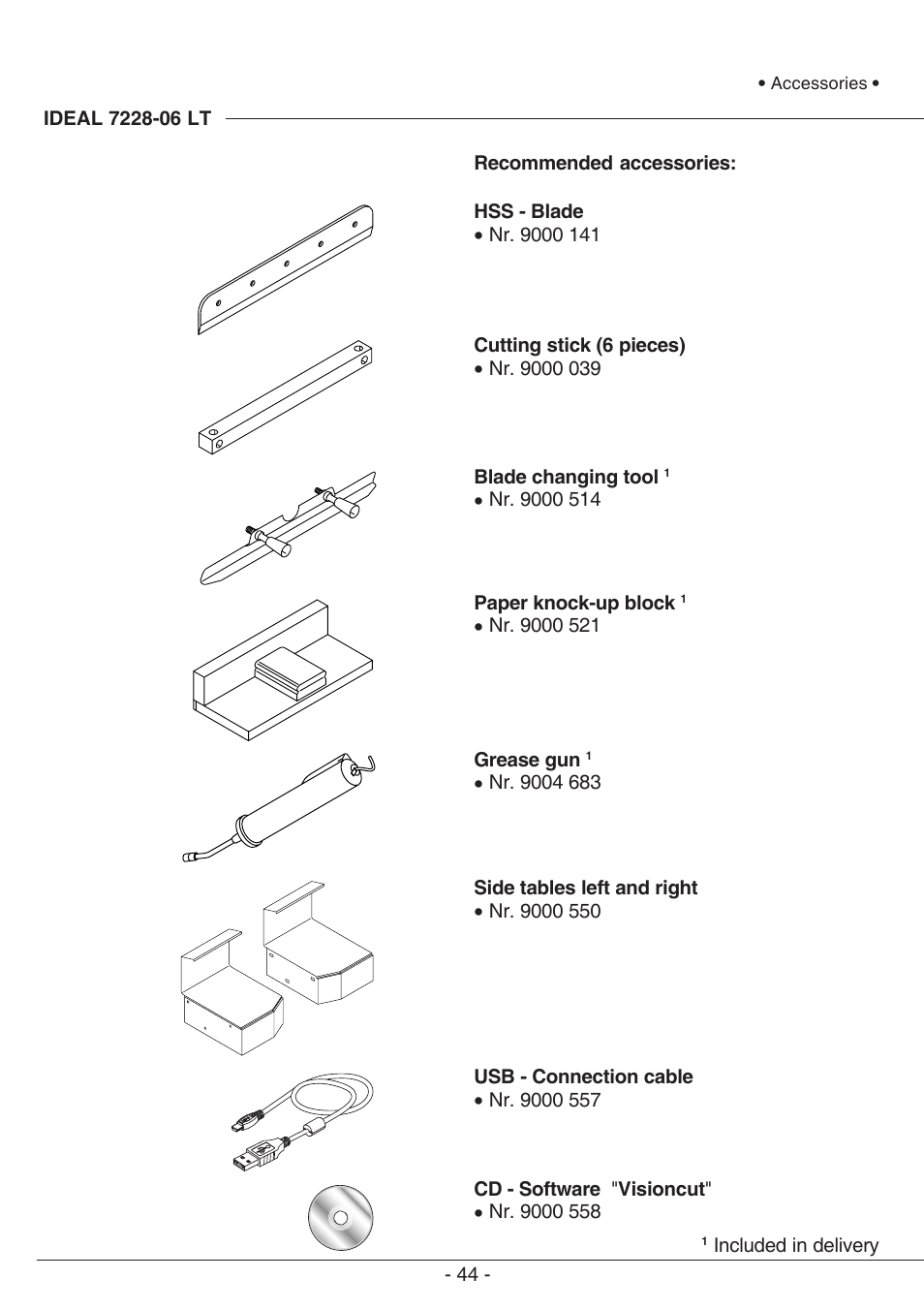 MBM Corporation TRIUMPH 721-06 LT User Manual | Page 44 / 48