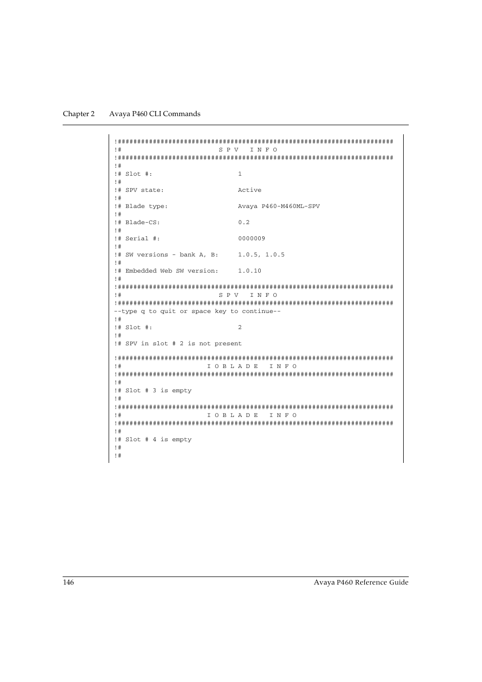 Avaya P460 User Manual | Page 156 / 224