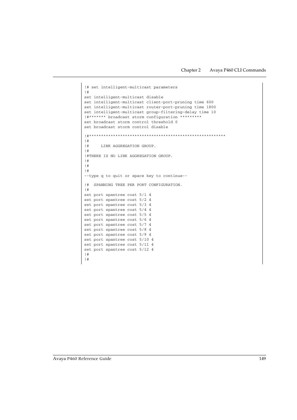 Avaya P460 User Manual | Page 159 / 224