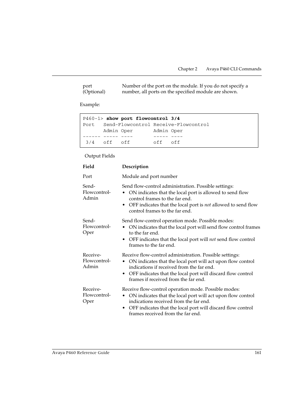 Avaya P460 User Manual | Page 171 / 224