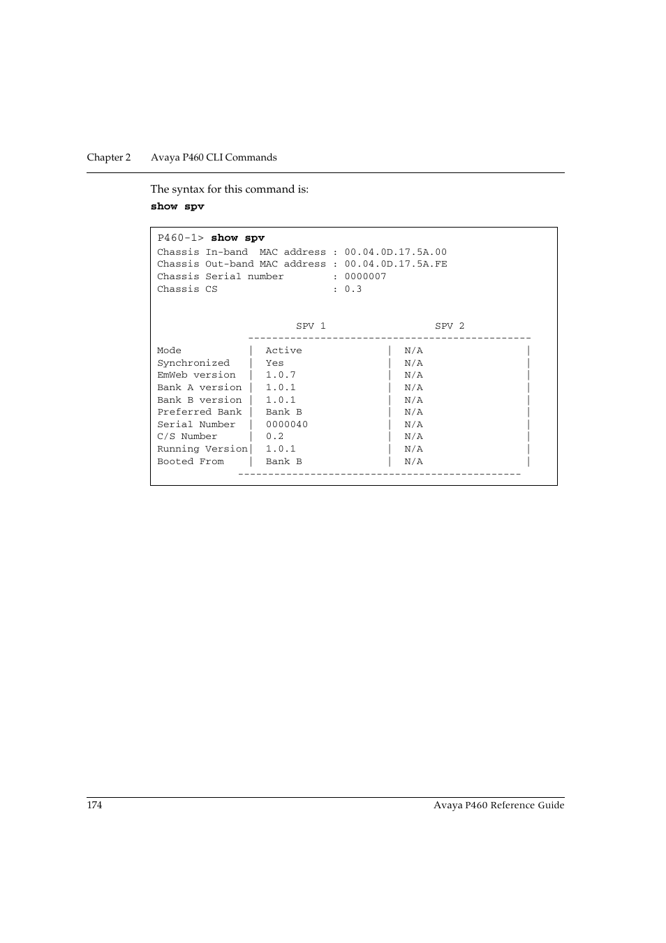 Avaya P460 User Manual | Page 184 / 224