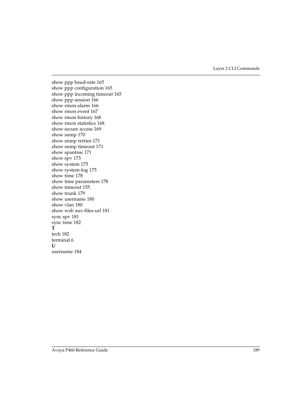 Avaya P460 User Manual | Page 199 / 224