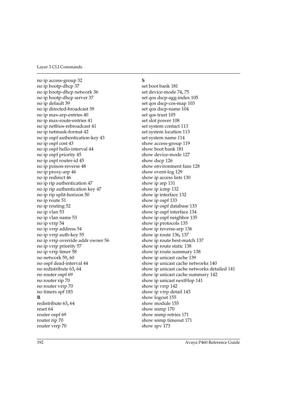 Avaya P460 User Manual | Page 202 / 224