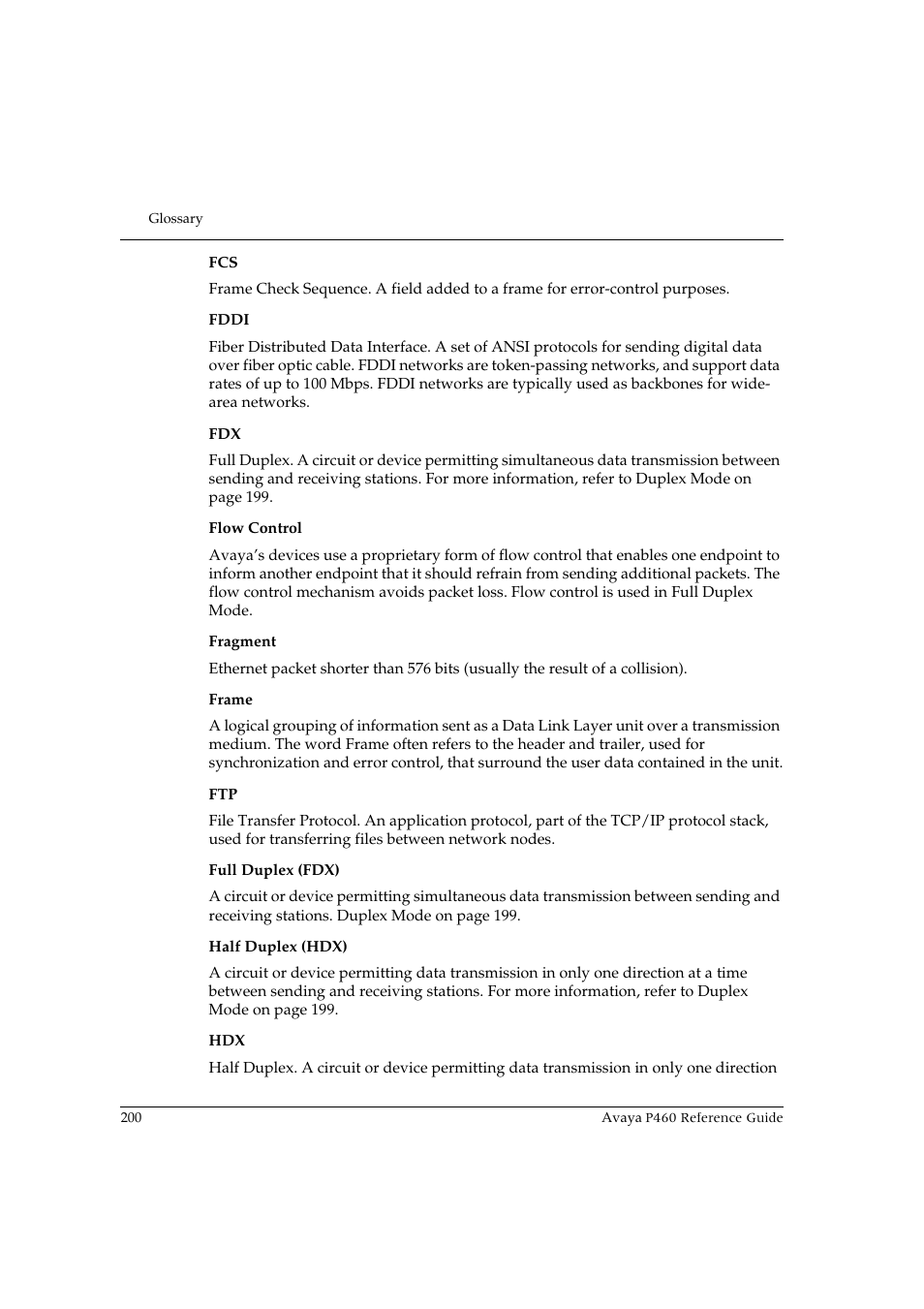 Avaya P460 User Manual | Page 210 / 224
