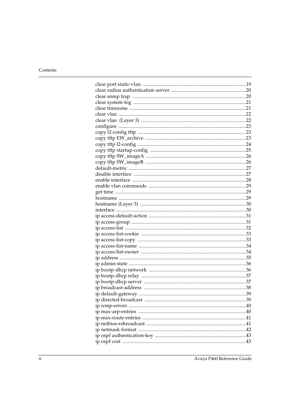 Avaya P460 User Manual | Page 4 / 224