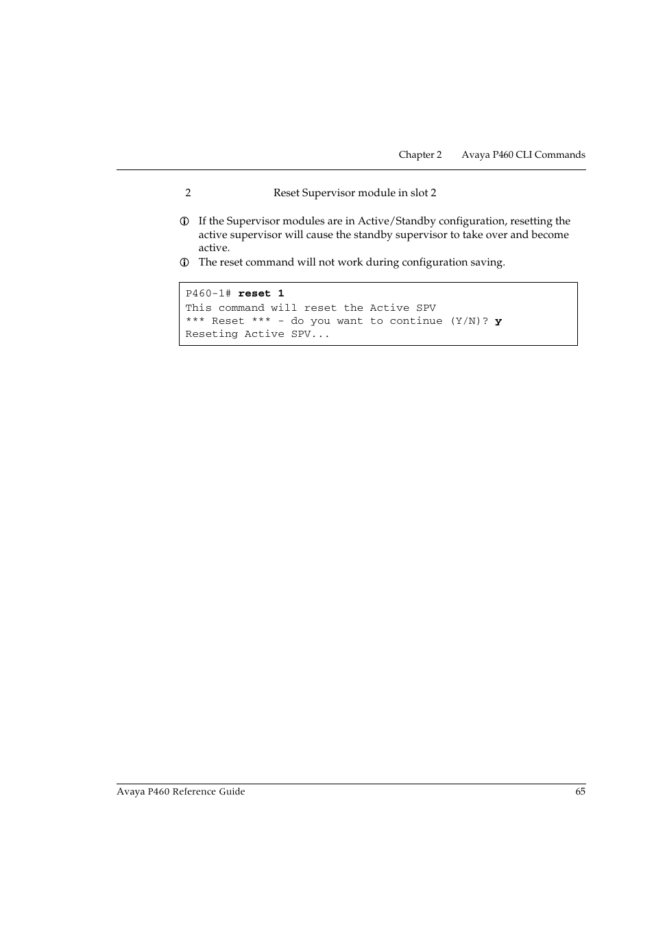 Avaya P460 User Manual | Page 75 / 224