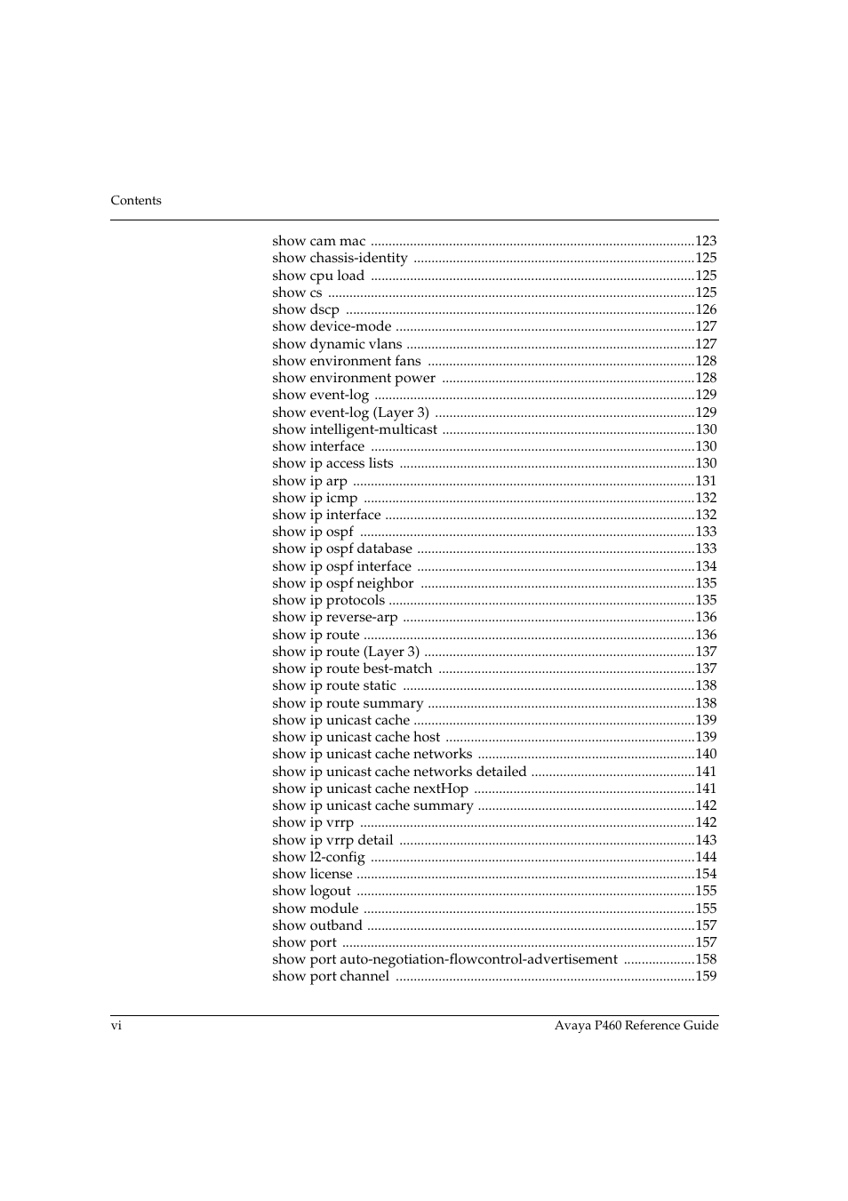 Avaya P460 User Manual | Page 8 / 224