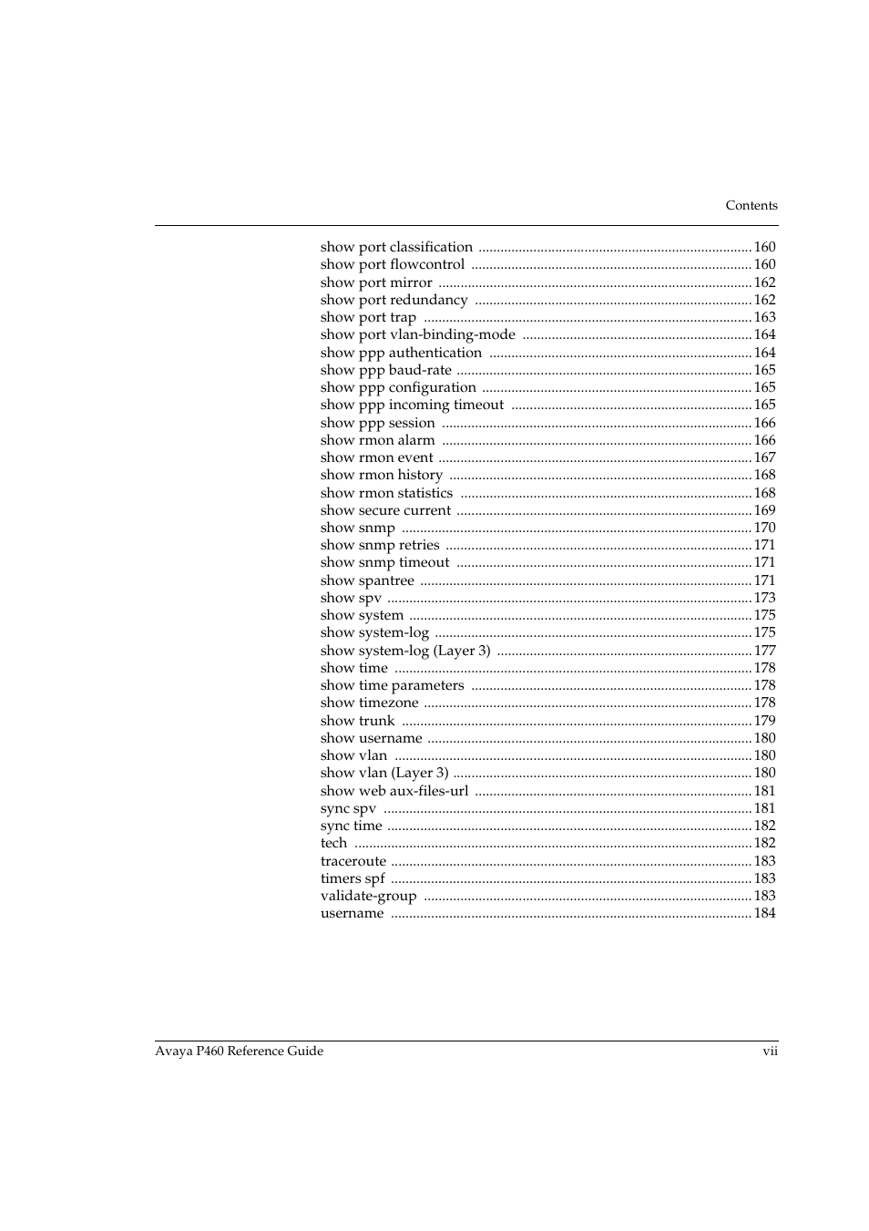 Avaya P460 User Manual | Page 9 / 224