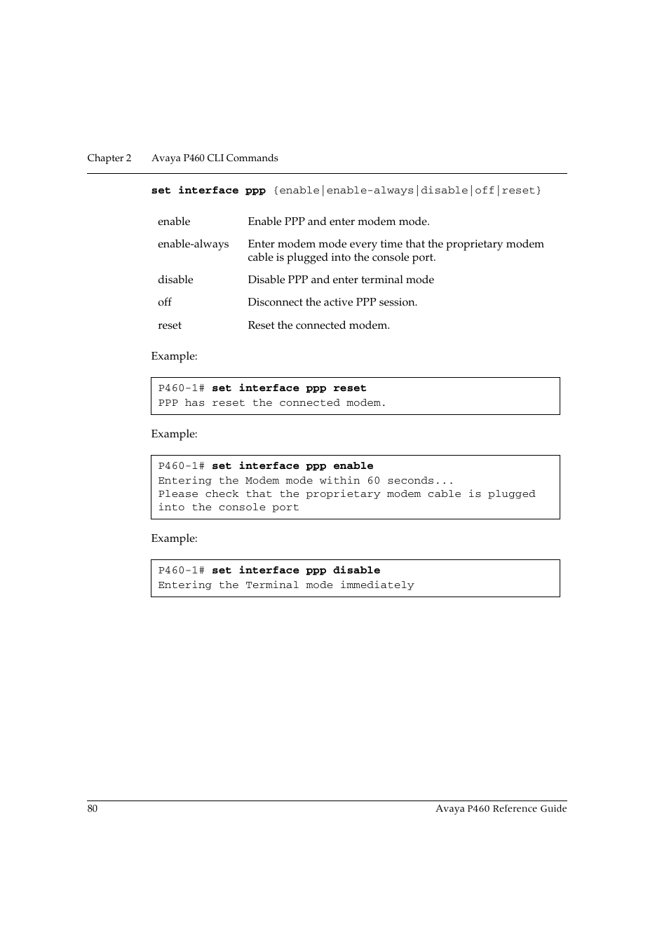 Avaya P460 User Manual | Page 90 / 224