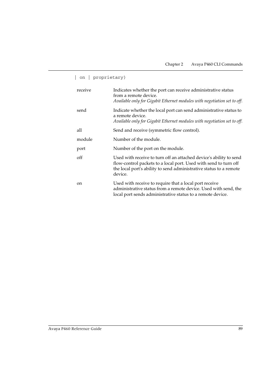 Avaya P460 User Manual | Page 99 / 224