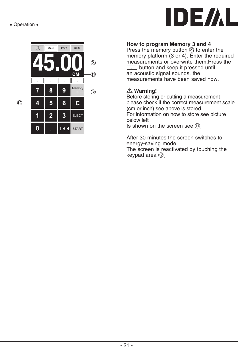 MBM Corporation TRIUMPH 6660 User Manual | Page 21 / 48