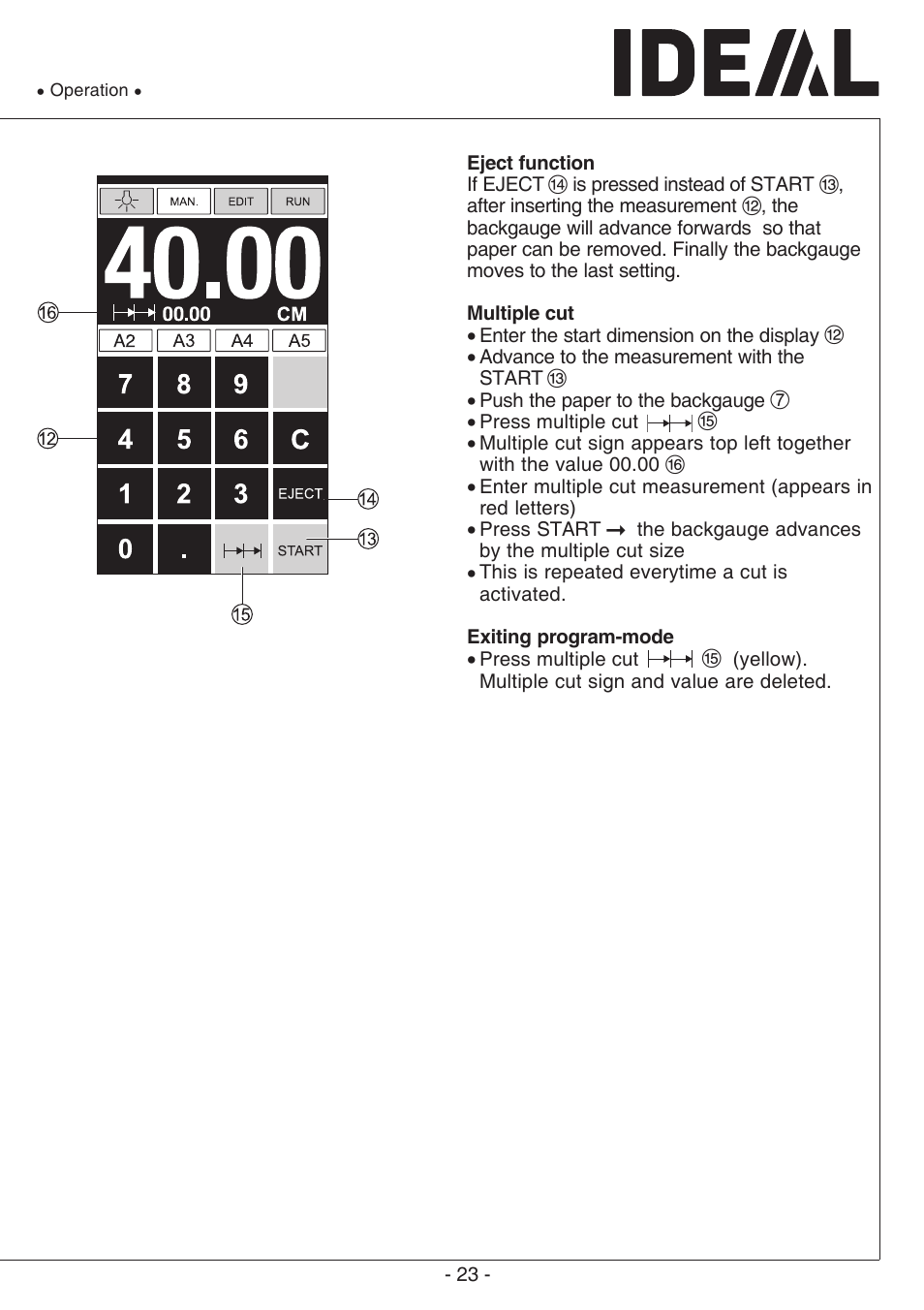 MBM Corporation TRIUMPH 6660 User Manual | Page 23 / 48