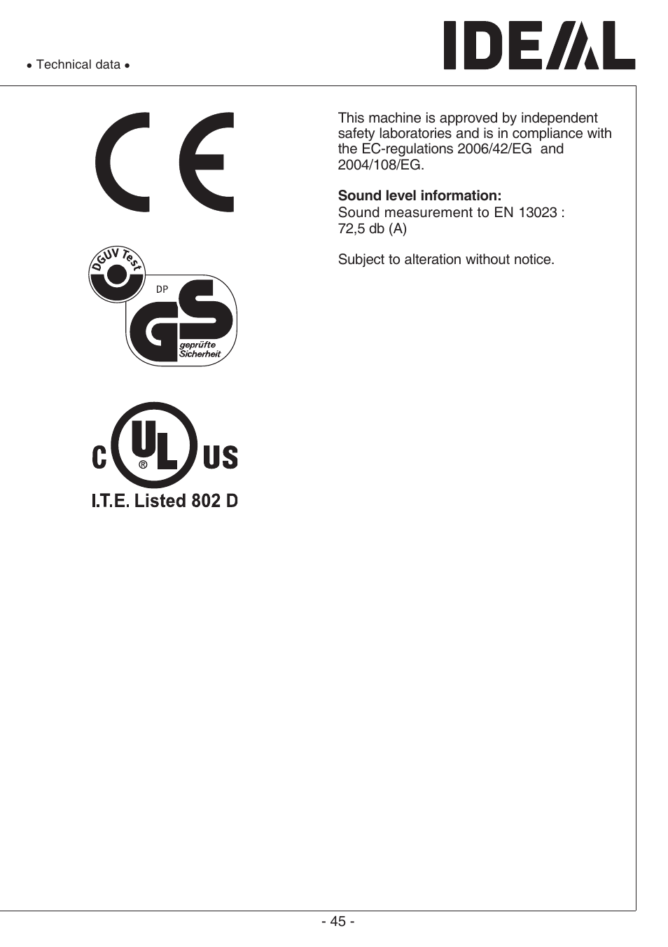 MBM Corporation TRIUMPH 6660 User Manual | Page 45 / 48