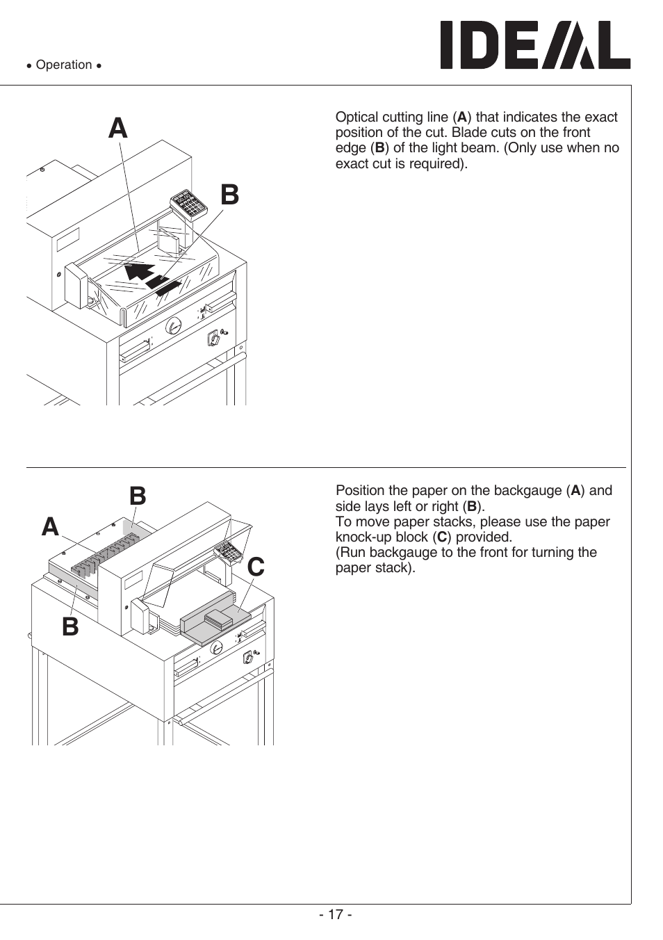 Cb a b | MBM Corporation TRIUMPH 6655 User Manual | Page 17 / 48