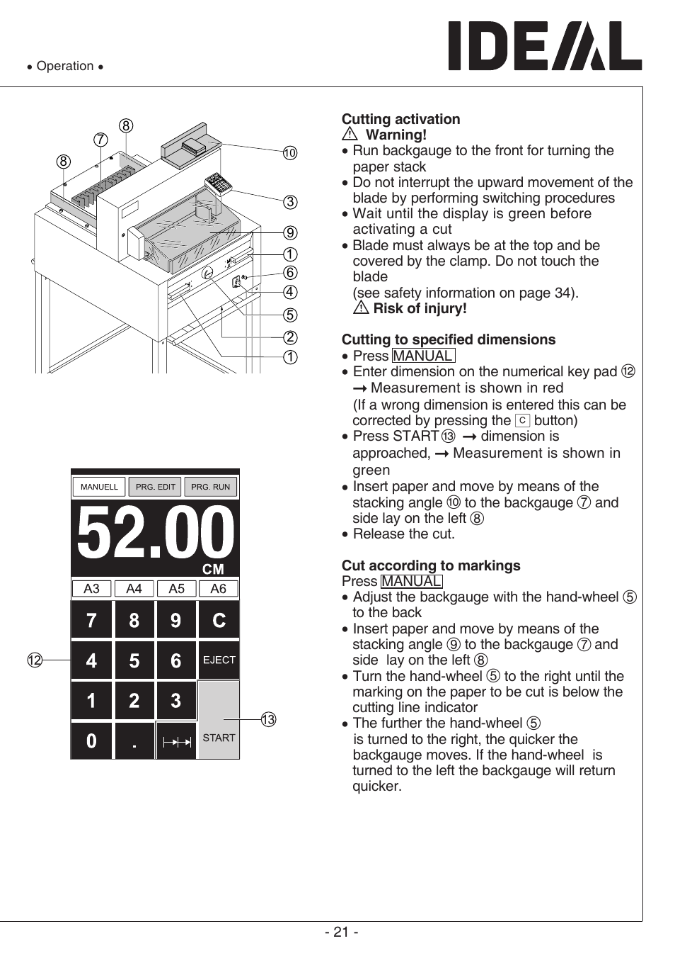 MBM Corporation TRIUMPH 6655 User Manual | Page 21 / 48