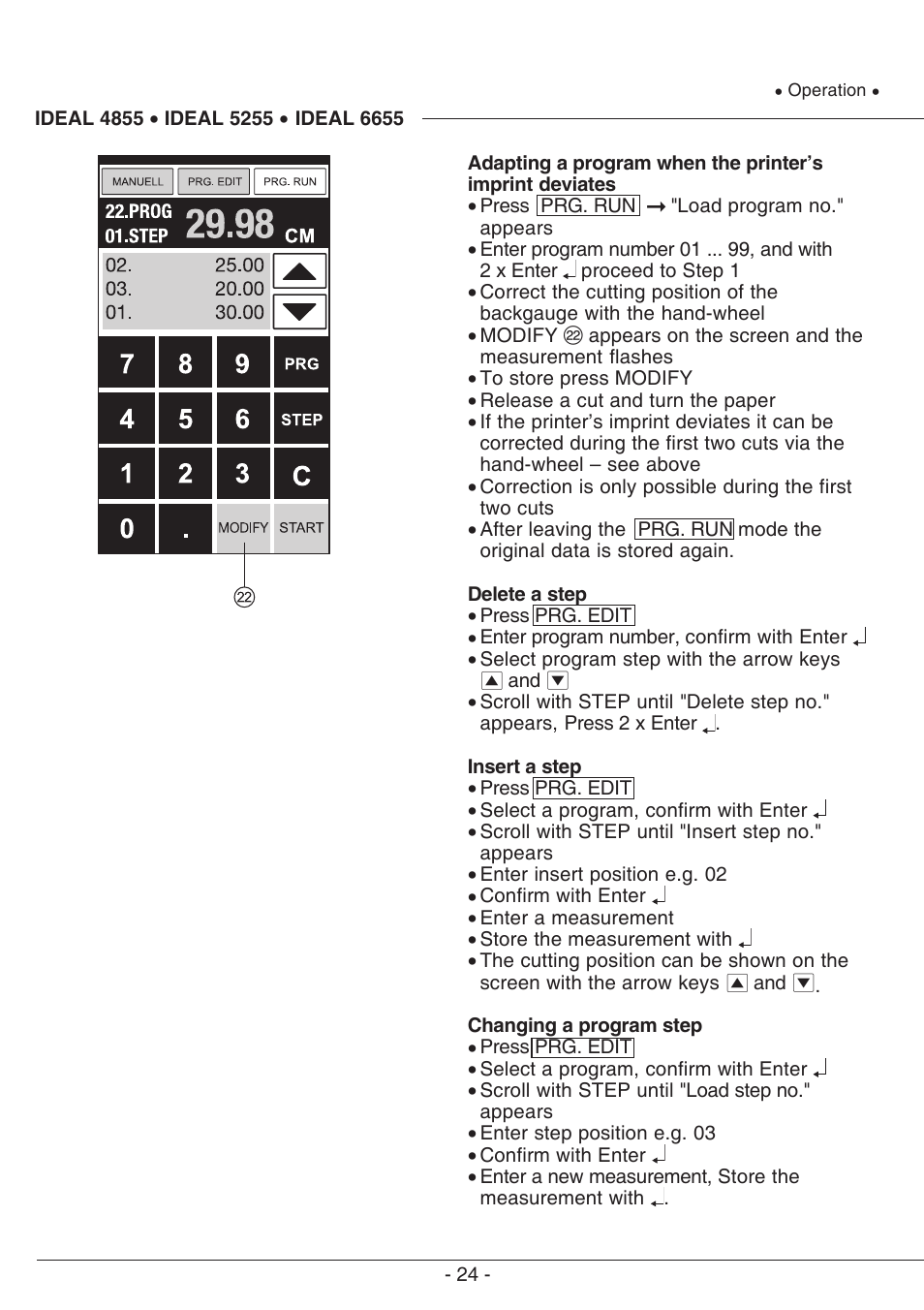 MBM Corporation TRIUMPH 6655 User Manual | Page 24 / 48