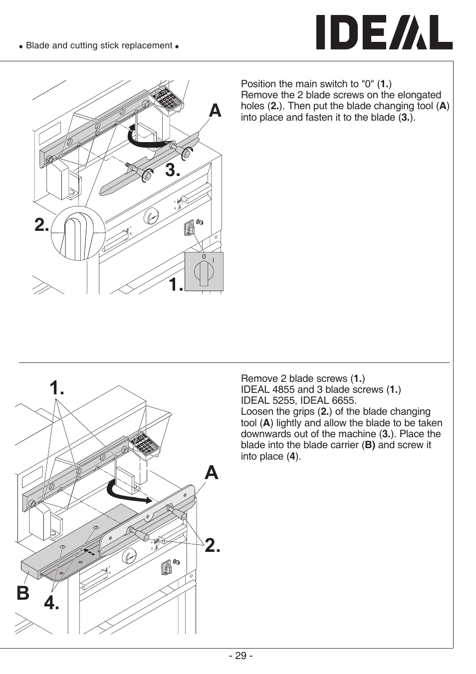 2. b a 1, A2. 1. 3 | MBM Corporation TRIUMPH 6655 User Manual | Page 29 / 48