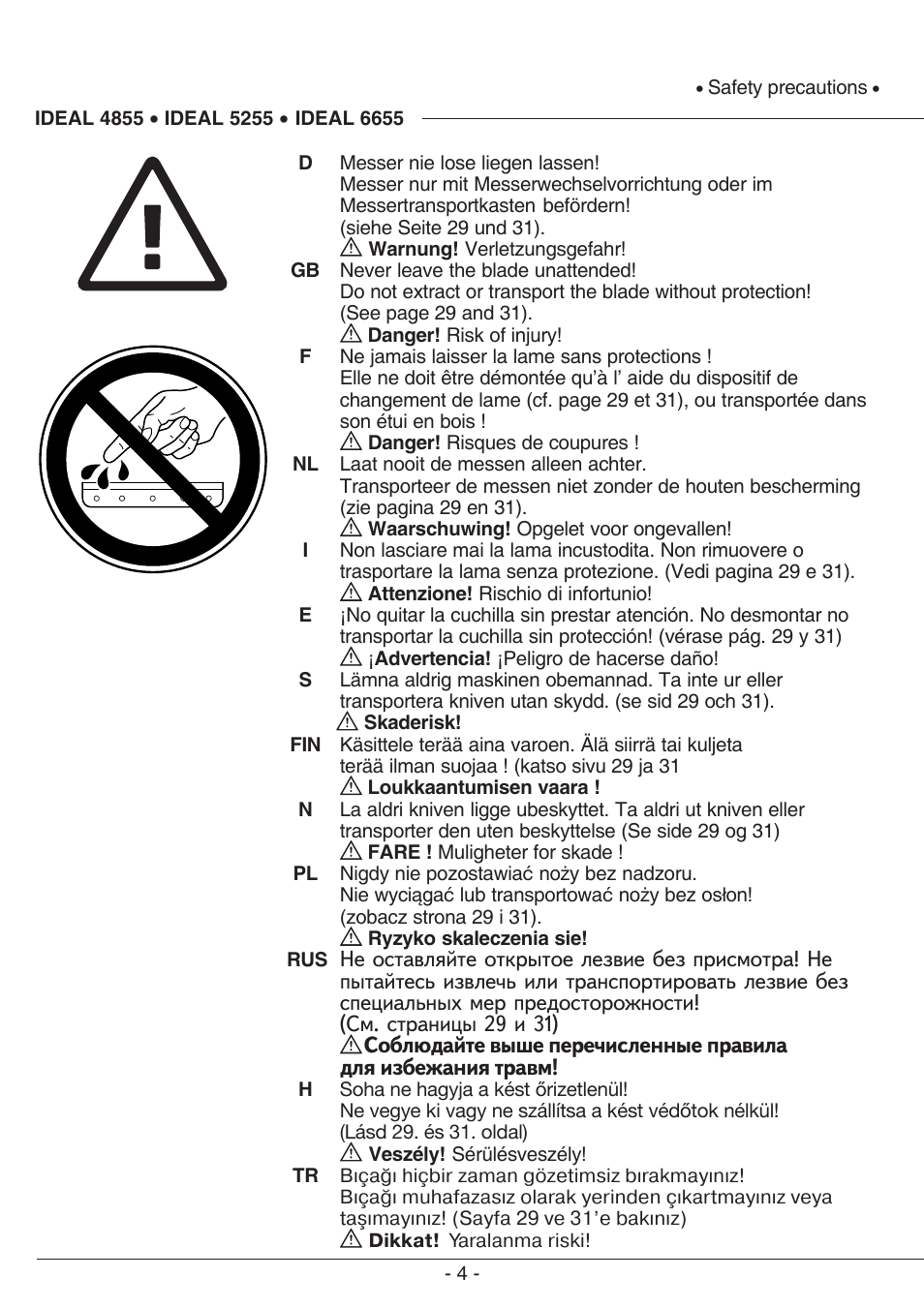 MBM Corporation TRIUMPH 6655 User Manual | Page 4 / 48