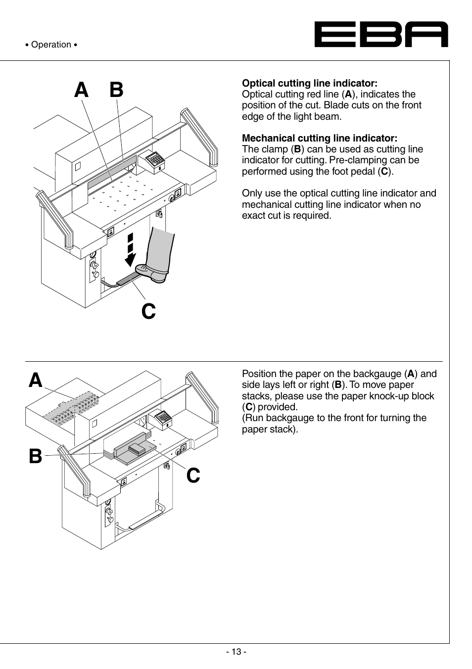 Ba c, Cb a | MBM Corporation TRIUMPH 5551-06 EP (9 STEP MODULE) User Manual | Page 13 / 44